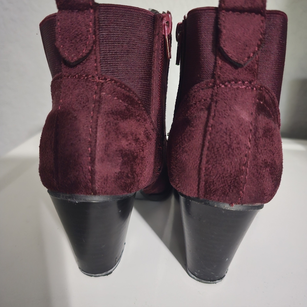 Sociology Deep Burgundy Ankle Booties - Picture 4 of 6